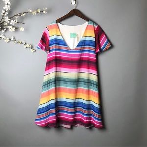 Judith March Mexican Flutter Sleeve Dress #239